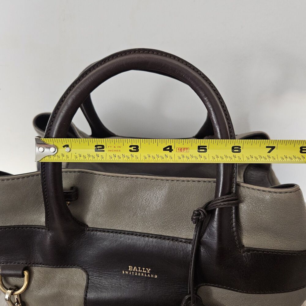 Bally Goat Skin Leather Handbag PINA-MD Tote Satchel Shoulder Swiss Made Vintage - Picture 13 of 16